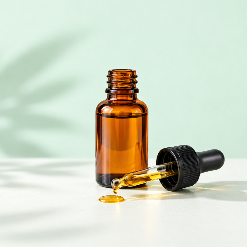 CBD olie met pipet